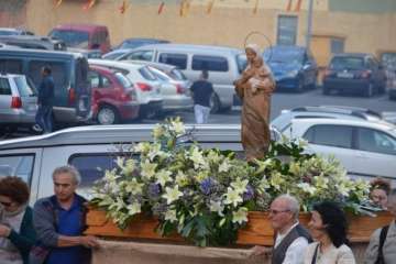 Procesión religiosa por el Valle de Jinámar-Telde (Foto F.J. Santana)